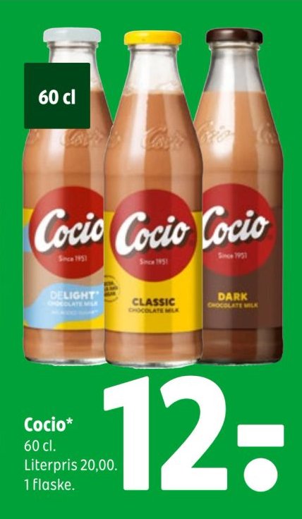 Cocio* 60 cl. Literpris 20,00. 1 flaske. – Coop 365discount