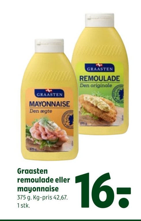 Graasten remoulade eller mayonnaise 375 g. 1 stk. – Coop 365discount