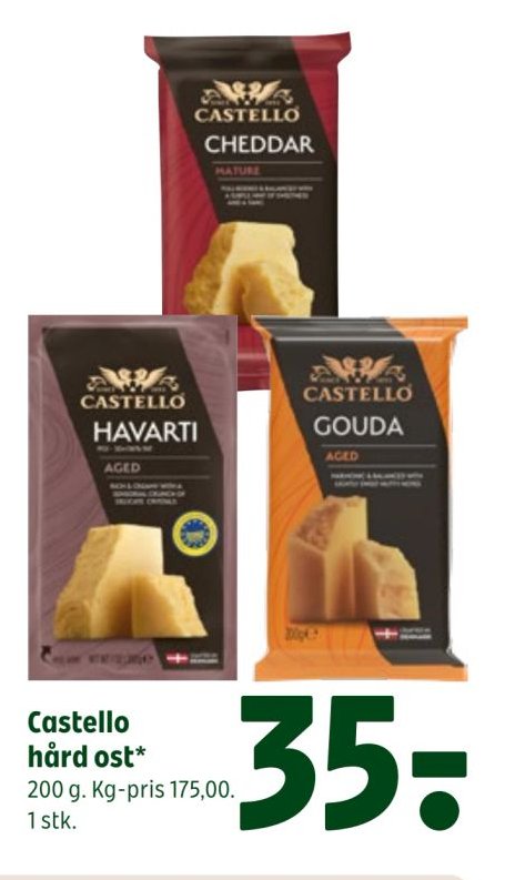 Castello hård ost* 200 g. – Coop 365discount