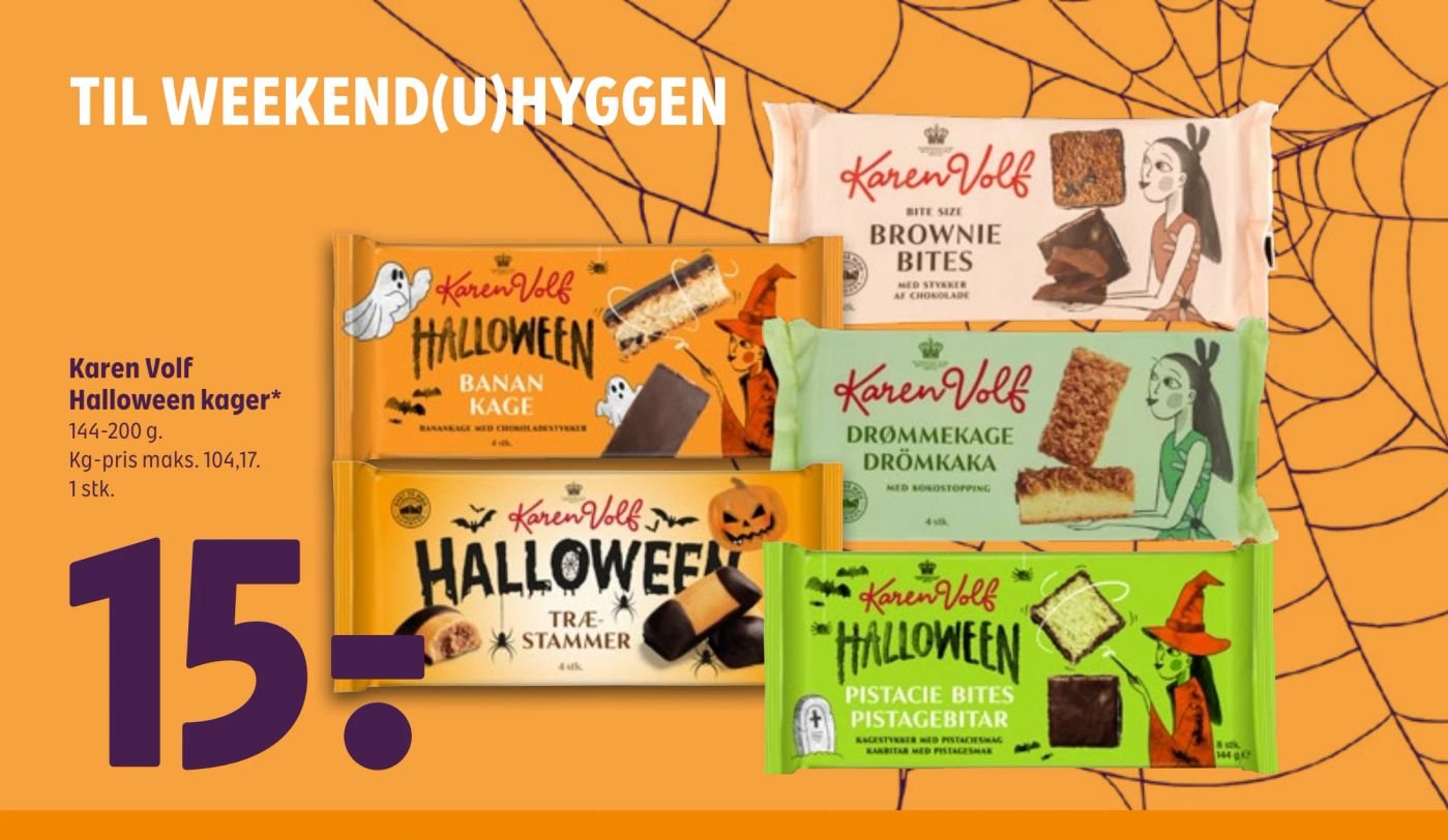 Karen Volf Halloween kager* 144-200 g. – Coop 365discount