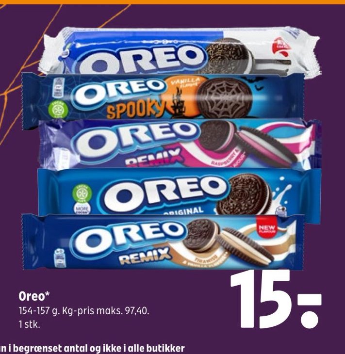 Oreo* 154-157 g. – Coop 365discount