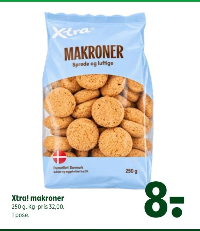 Xtra! makroner 250 g. – Coop 365discount