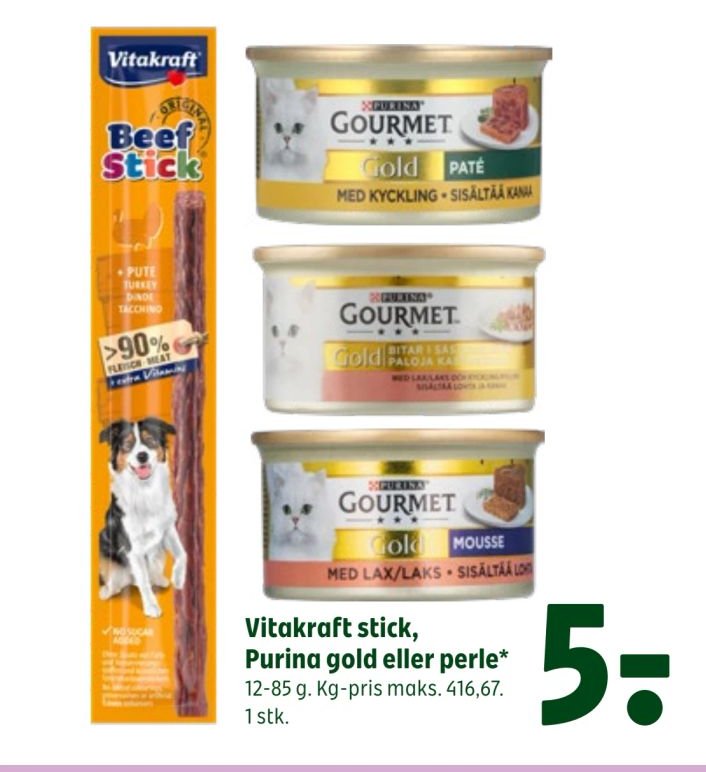 Vitakraft stick, Puring gold eller perle* – Coop 365discount