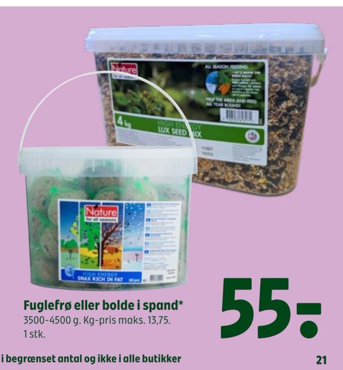 Fuglefrø eller bolde i spand* – Coop 365discount