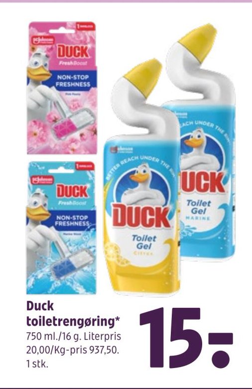 Duck toiletrengøring* 750 ml. – Coop 365discount