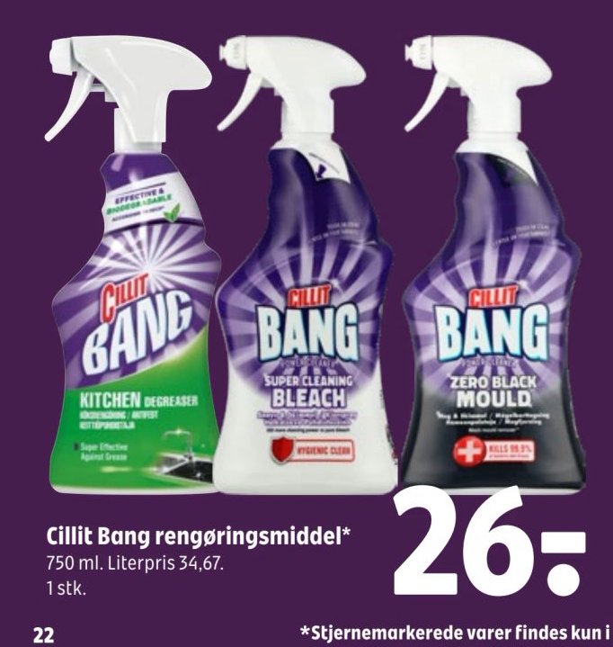 Cillit Bang rengøringsmiddel* 750 ml. – Coop 365discount