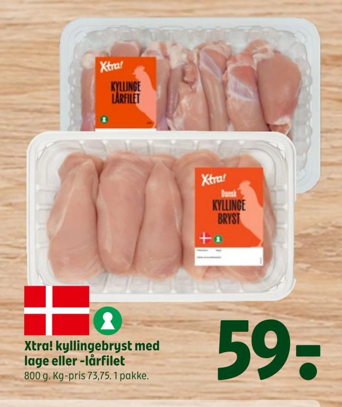 Xtra! kyllingebryst med lage eller -lårfilet – Coop 365discount