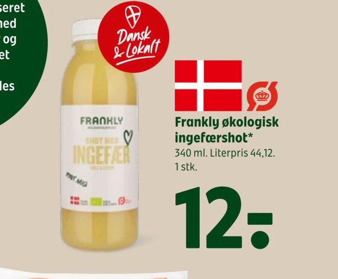 Frankly økologisk ingefærshot – Coop 365discount