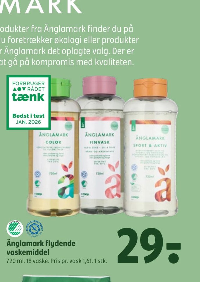Änglamark flydende vaskemiddel – Coop 365discount