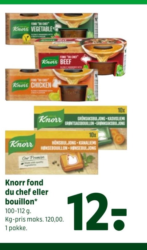 Knorr fond du chef eller bouillon* – Coop 365discount