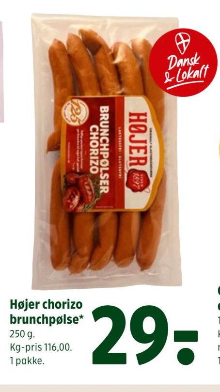 Højer chorizo brunchpølse – Coop 365discount