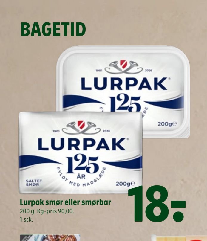 Lurpak smør eller smørbar – Coop 365discount