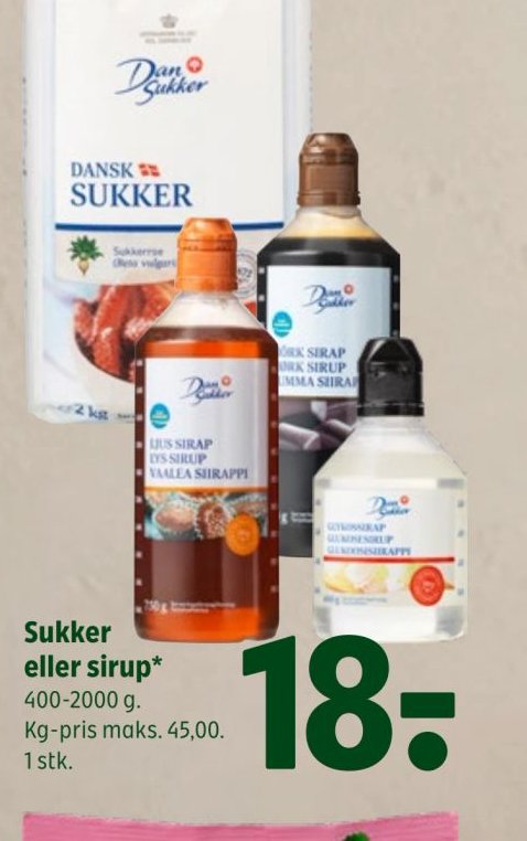 Sukker eller sirup – Coop 365discount