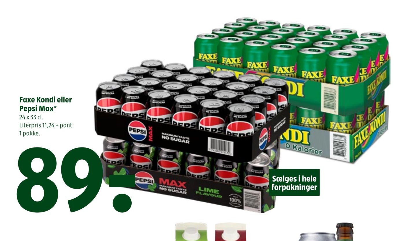 Faxe Kondi eller Pepsi Max* – Coop 365discount