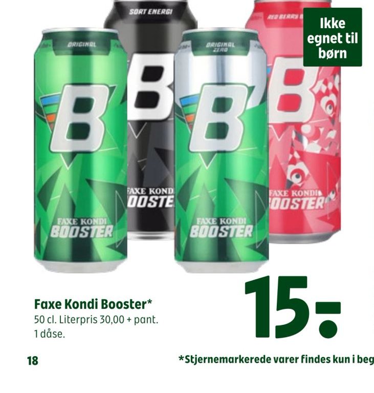 Faxe Kondi Booster* – Coop 365discount