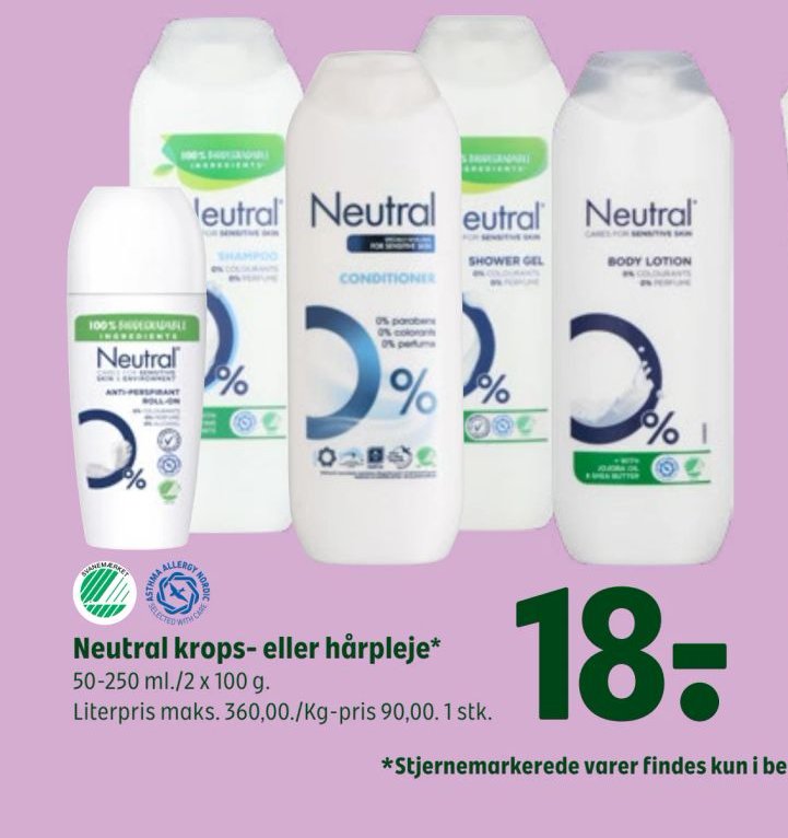 Neutral krops- eller hårpleje – Coop 365discount