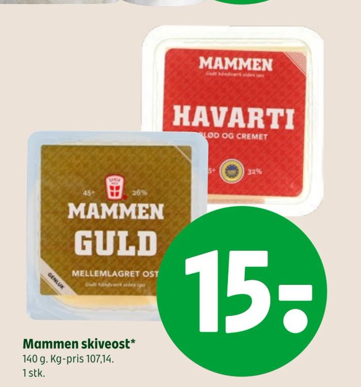 Mammen skiveost – Coop 365discount