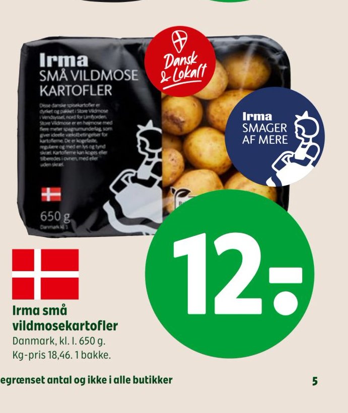 Irma små vildmosekartofler – Coop 365discount