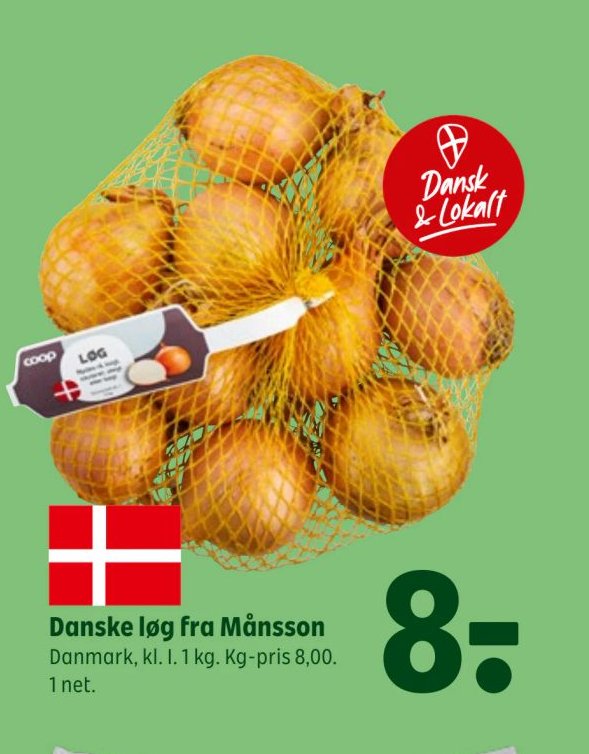 Danske løg fra Månsson – Coop 365discount