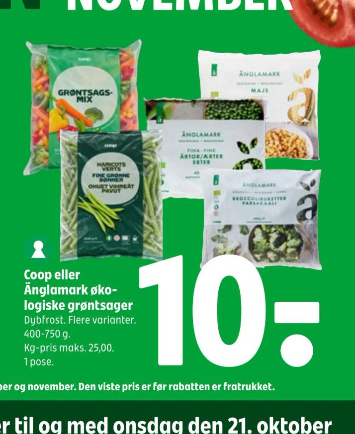 Coop eller Änglamark økologiske grøntsager – Coop 365discount