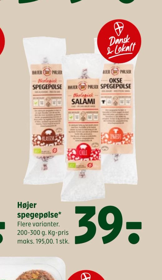 Højer spegepølse – Coop 365discount