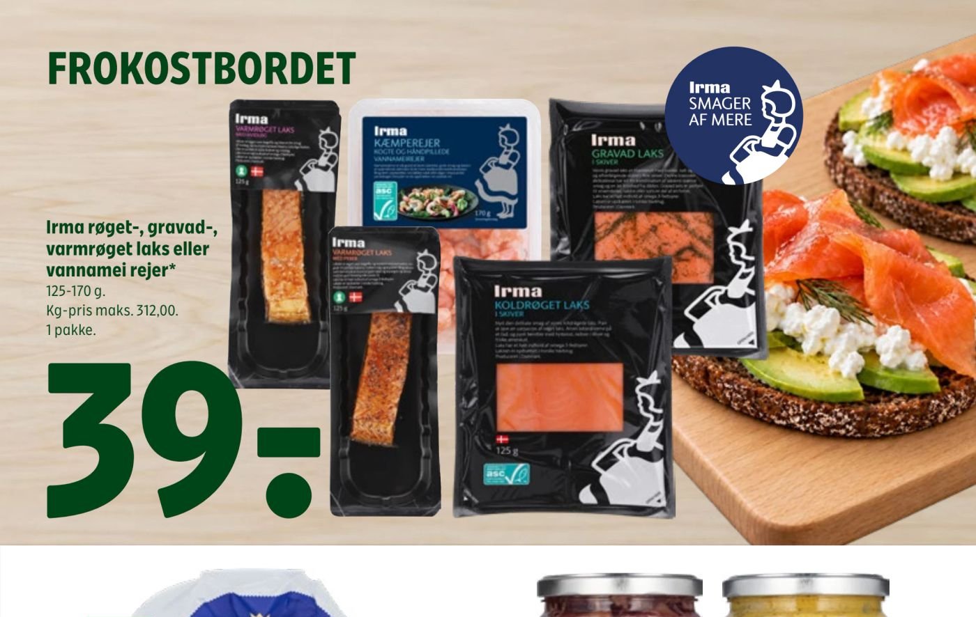 Irma røget-, gravad-, varmrøget laks eller vannamei rejer – Coop 365discount
