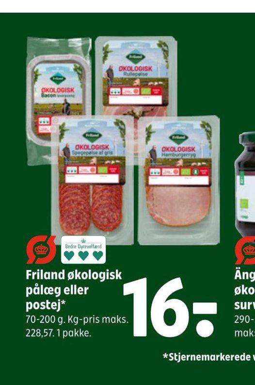 Friland økologisk pålæg eller postej – Coop 365discount