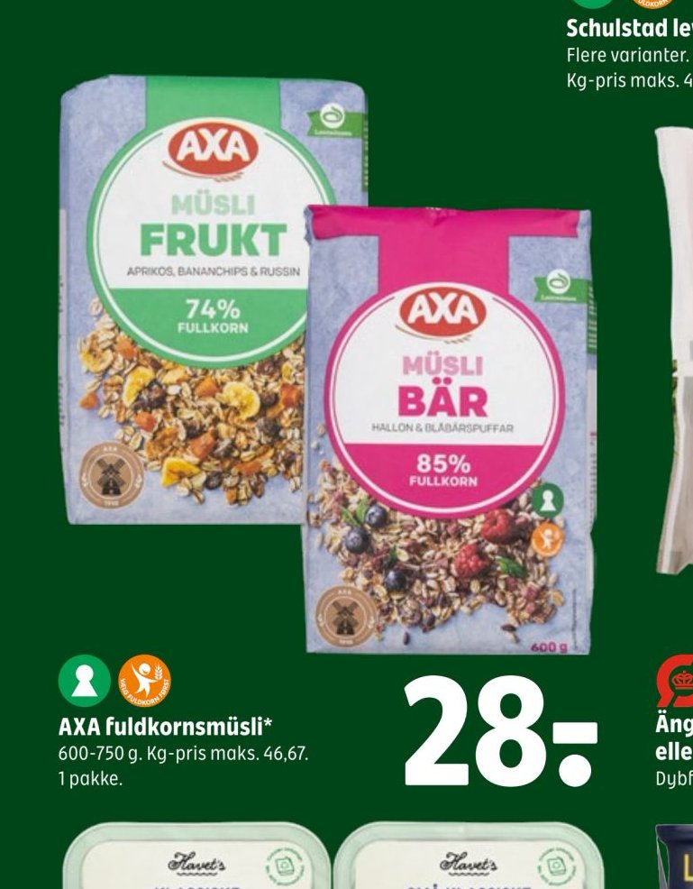 AXA fuldkornsmüsli – Coop 365discount