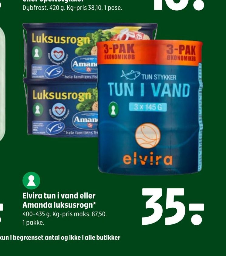 Elvira tun i vand eller Amanda luksusrogn – Coop 365discount