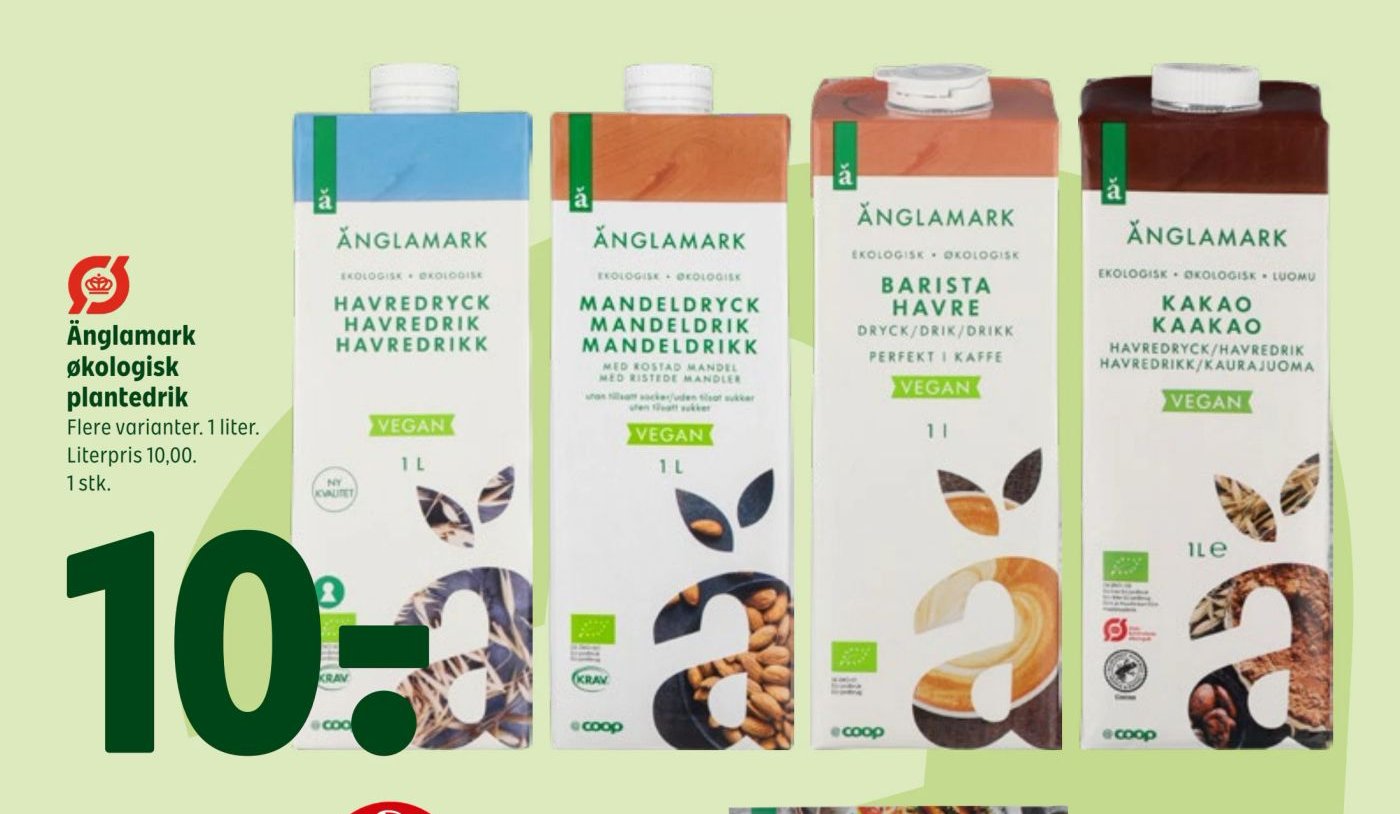 Änglamark økologisk plantedrik – Coop 365discount