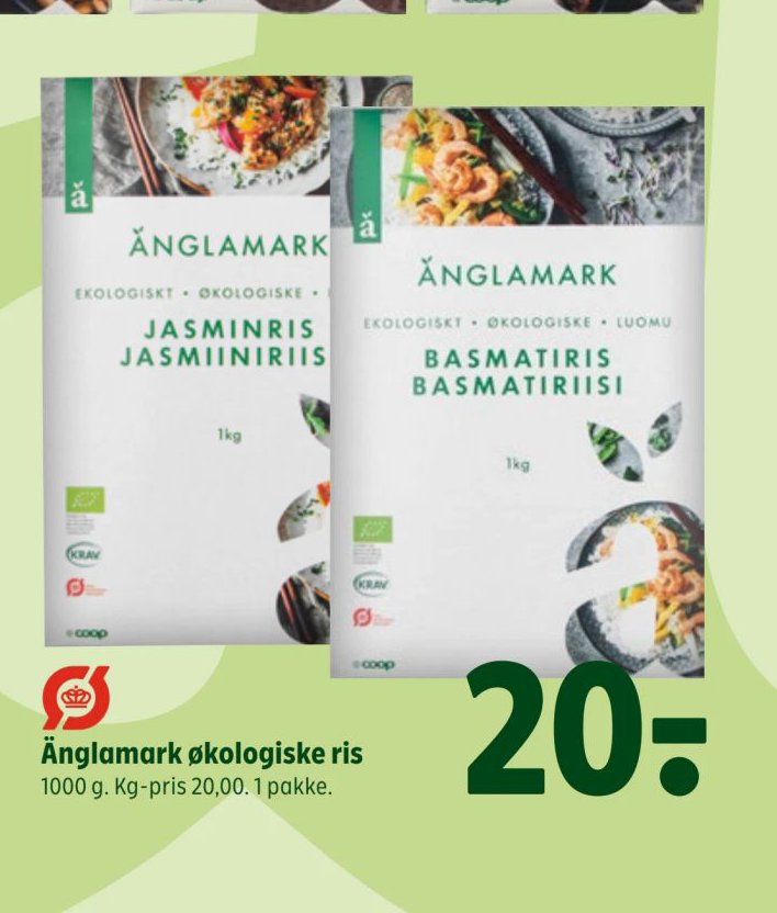 Änglamark økologiske ris – Coop 365discount