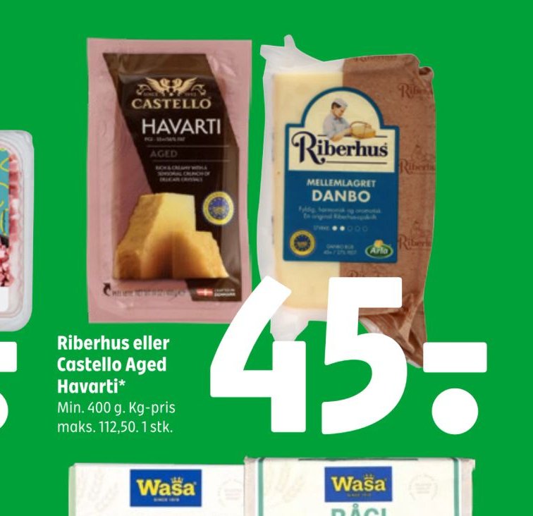 Riberhus eller Castello Aged Havarti – Coop 365discount