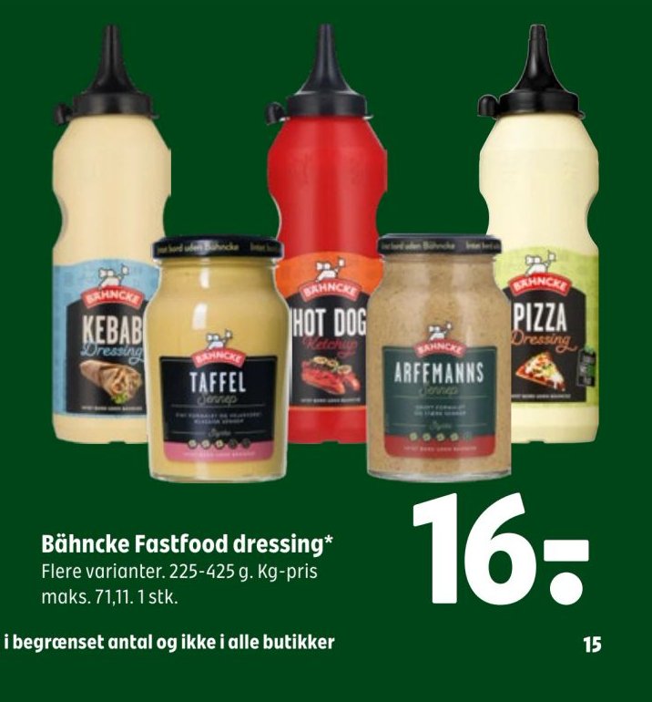 Bähncke Fastfood dressing – Coop 365discount