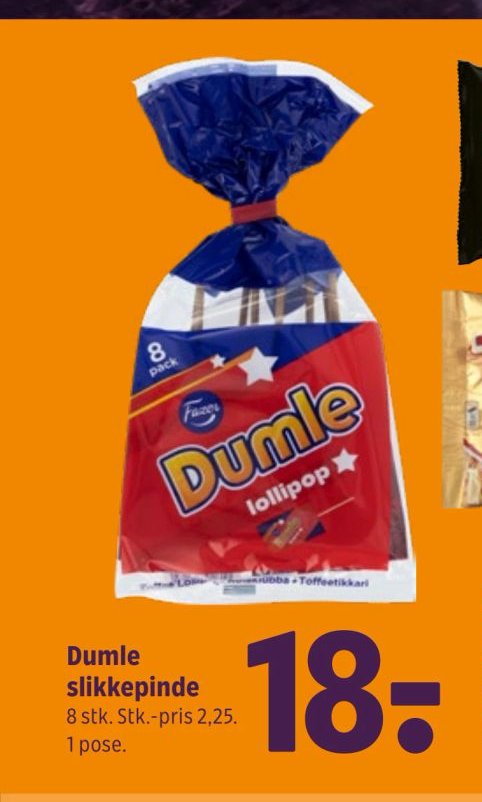Dumle slikkepinde – Coop 365discount