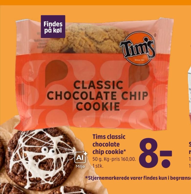 Tims classic chocolate chip cookie* – Coop 365discount