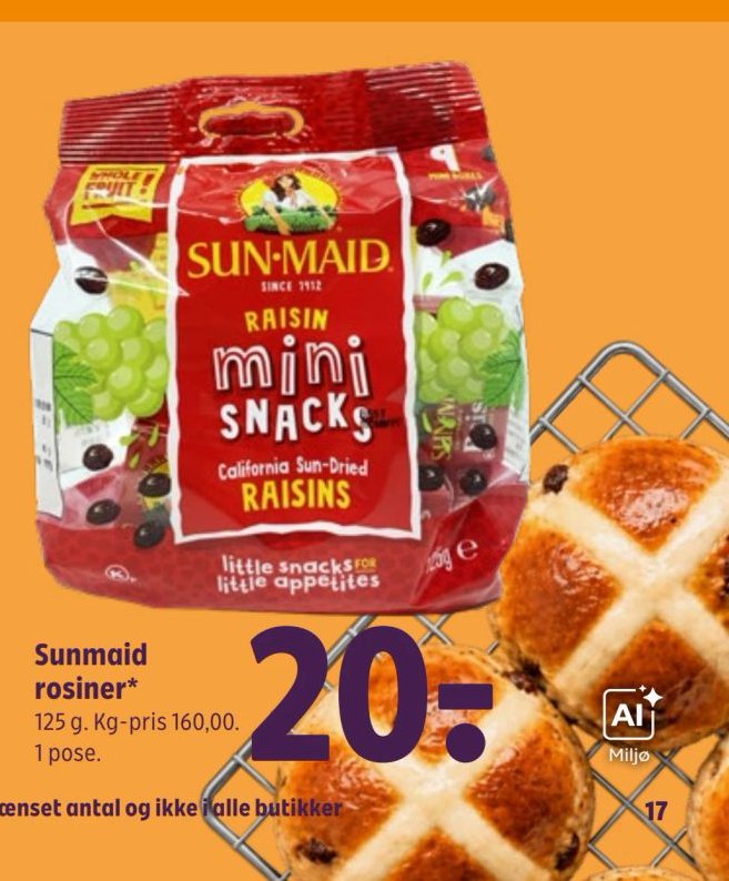 Sunmaid rosiner* – Coop 365discount