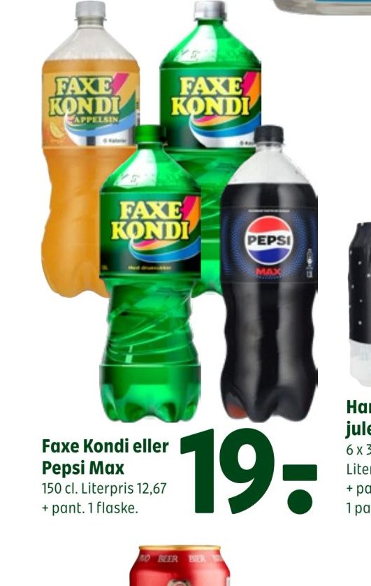 Faxe Kondi eller Pepsi Max – Coop 365discount