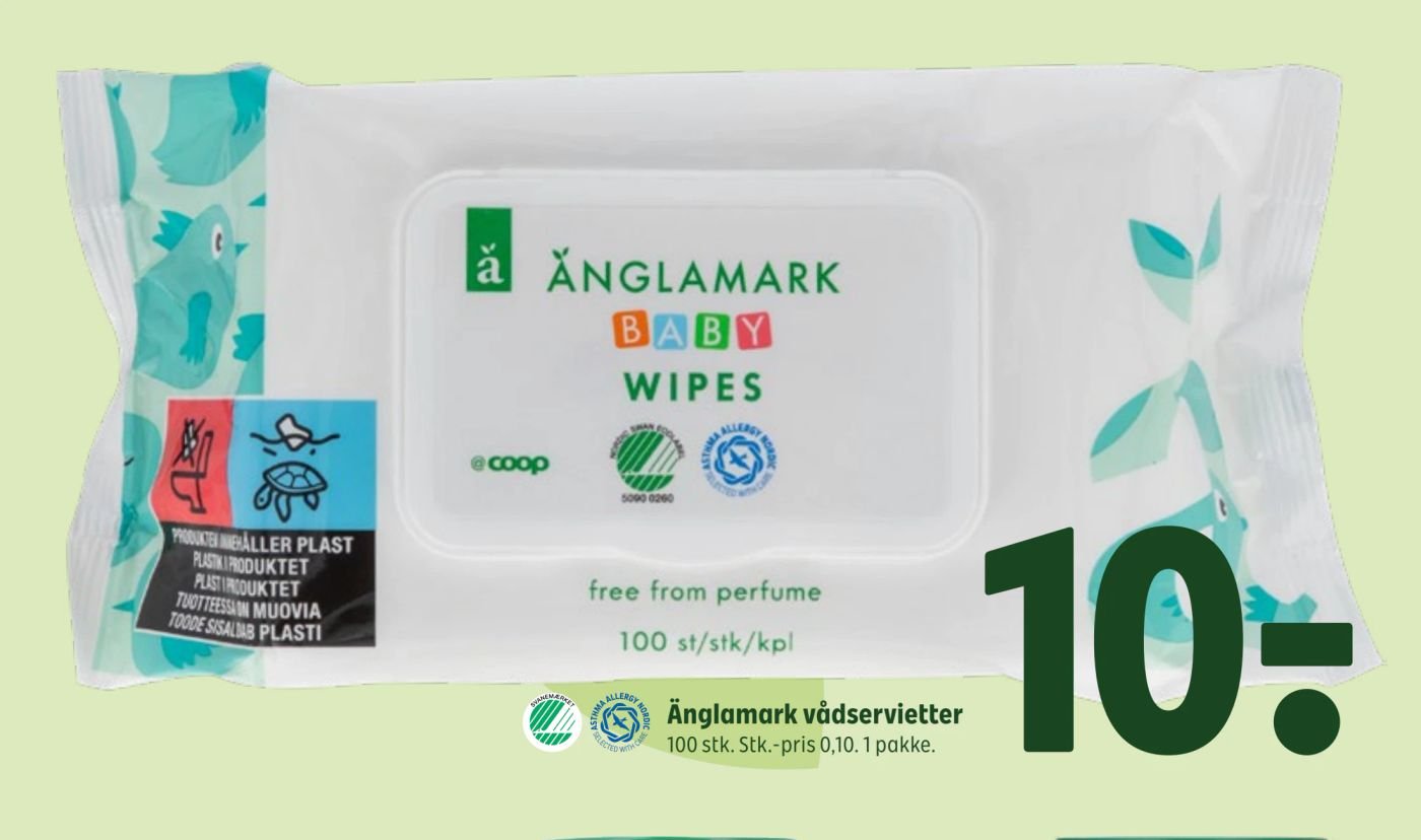 Änglamark vådservietter – Coop 365discount