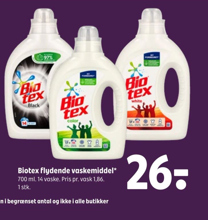 Biotex flydende vaskemiddel – Coop 365discount