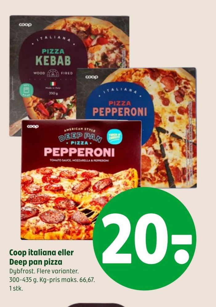 Coop italiana eller Deep pan pizza – Coop 365discount