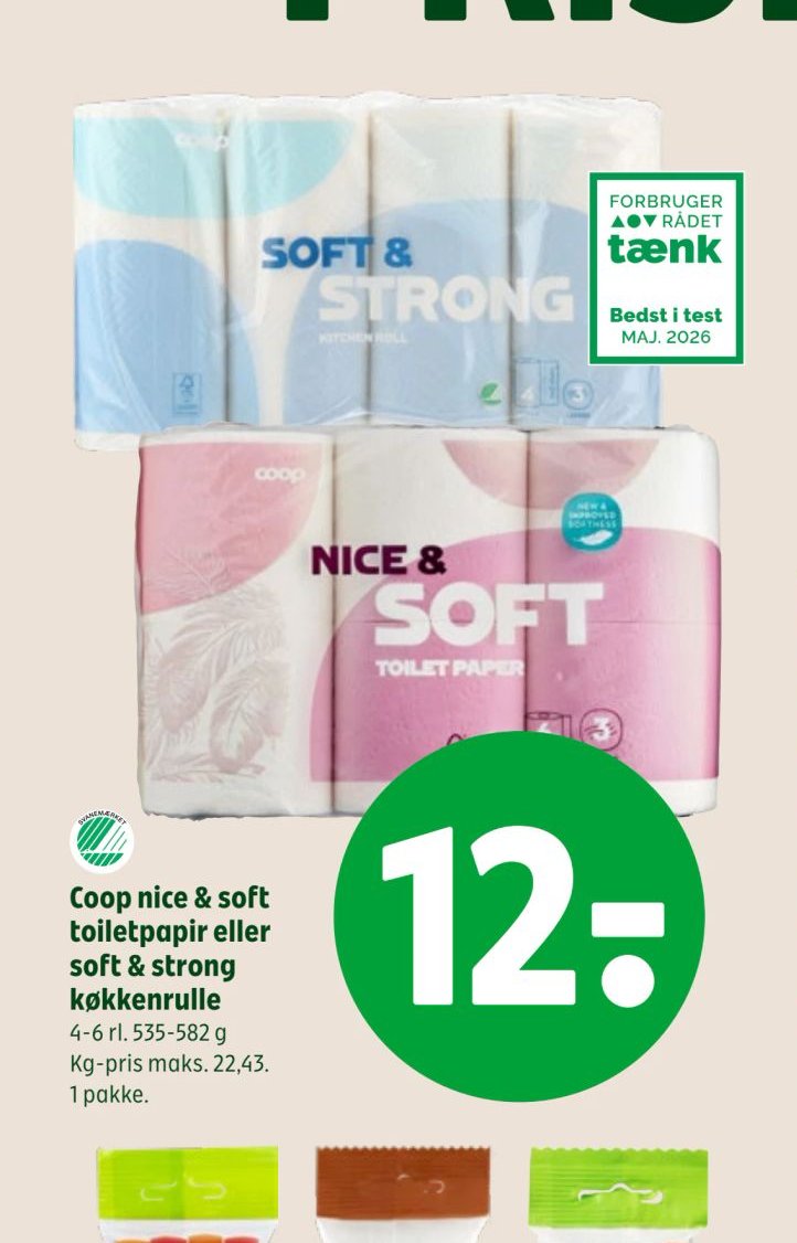 Coop nice & soft toiletpapir eller soft & strong køkkenrulle – Coop 365discount