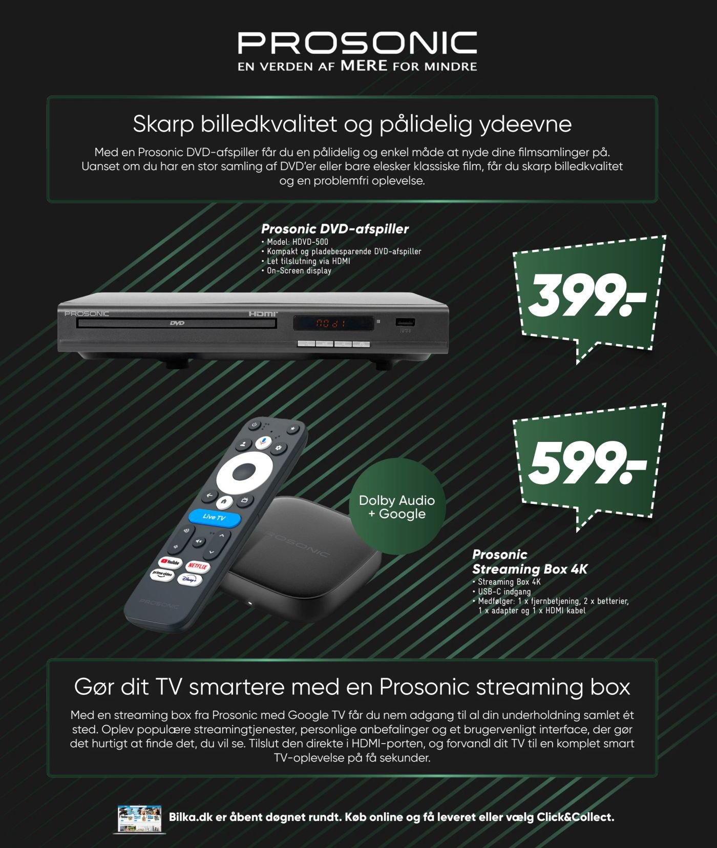 Prosonic DVD-afspiller – Bilka