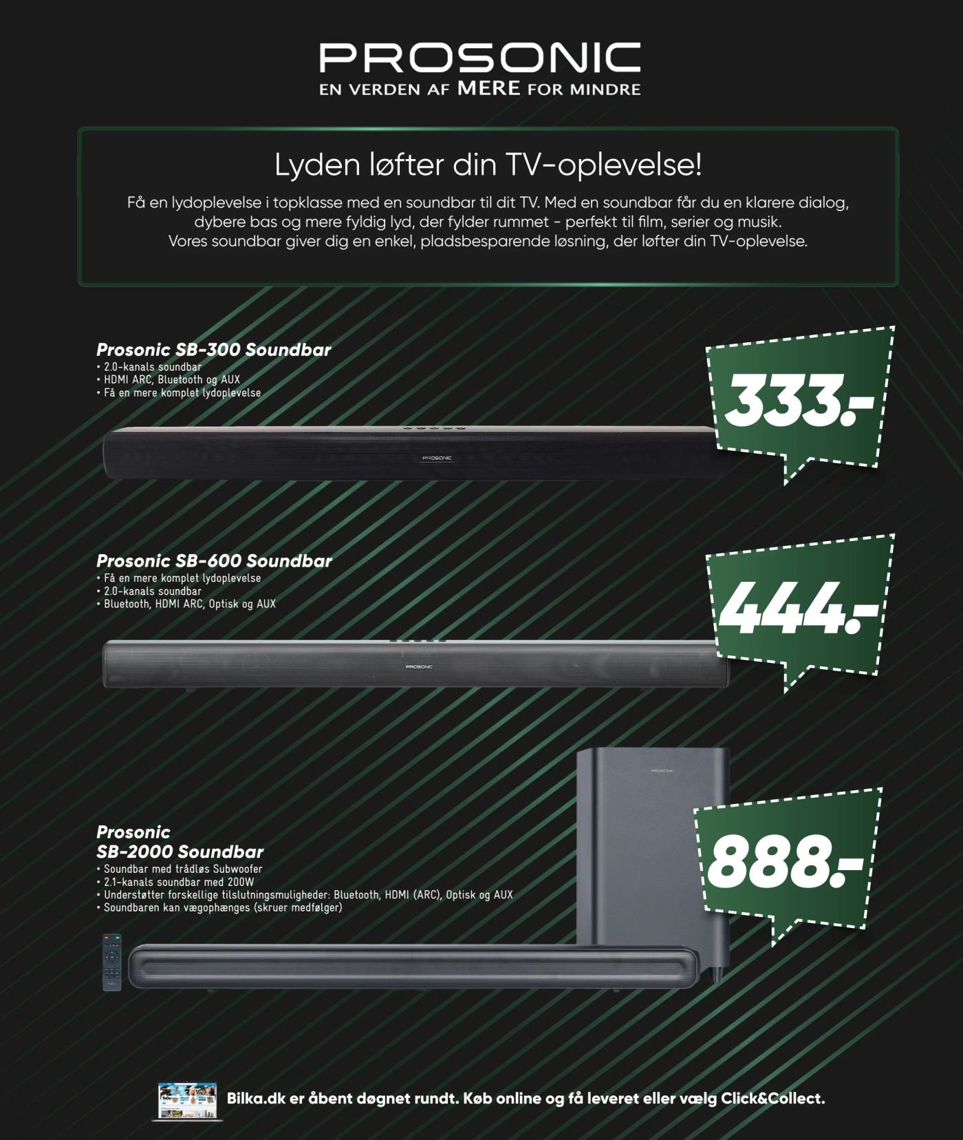 Prosonic SB-300 Soundbar – Bilka