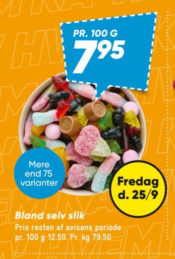 Bland selv slik – Bilka