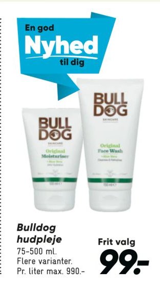 Bulldog hudpleje 75-500 ml – Bilka