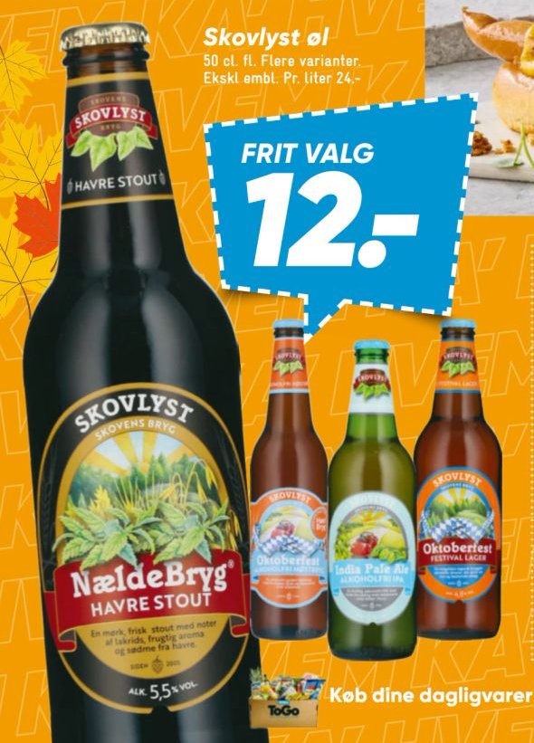 Skovlyst øl 50 cl. Flere varianter – Bilka