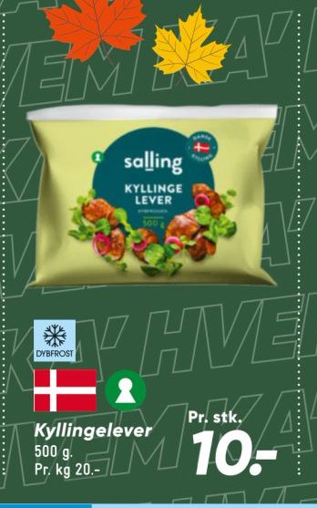 salling Kyllingelever 500 g – Bilka