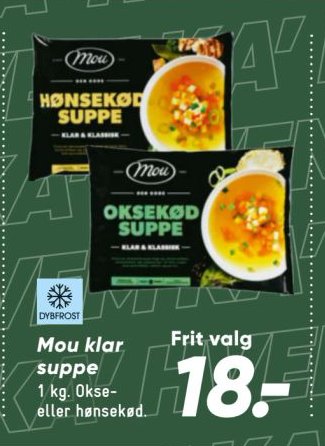 Mou klar suppe 1 kg – Bilka