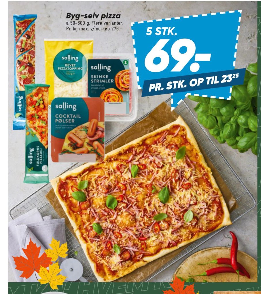 Byg-selv pizza 5 STK. – Bilka
