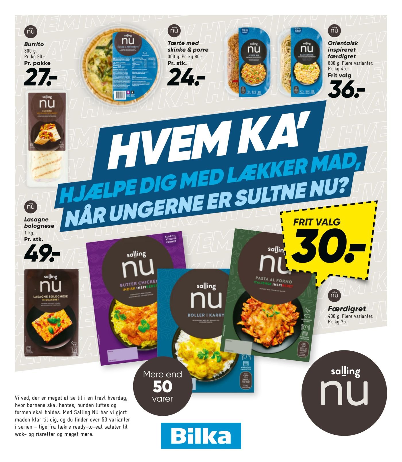 Frit valg færdigret 400 g. Flere varianter – Bilka
